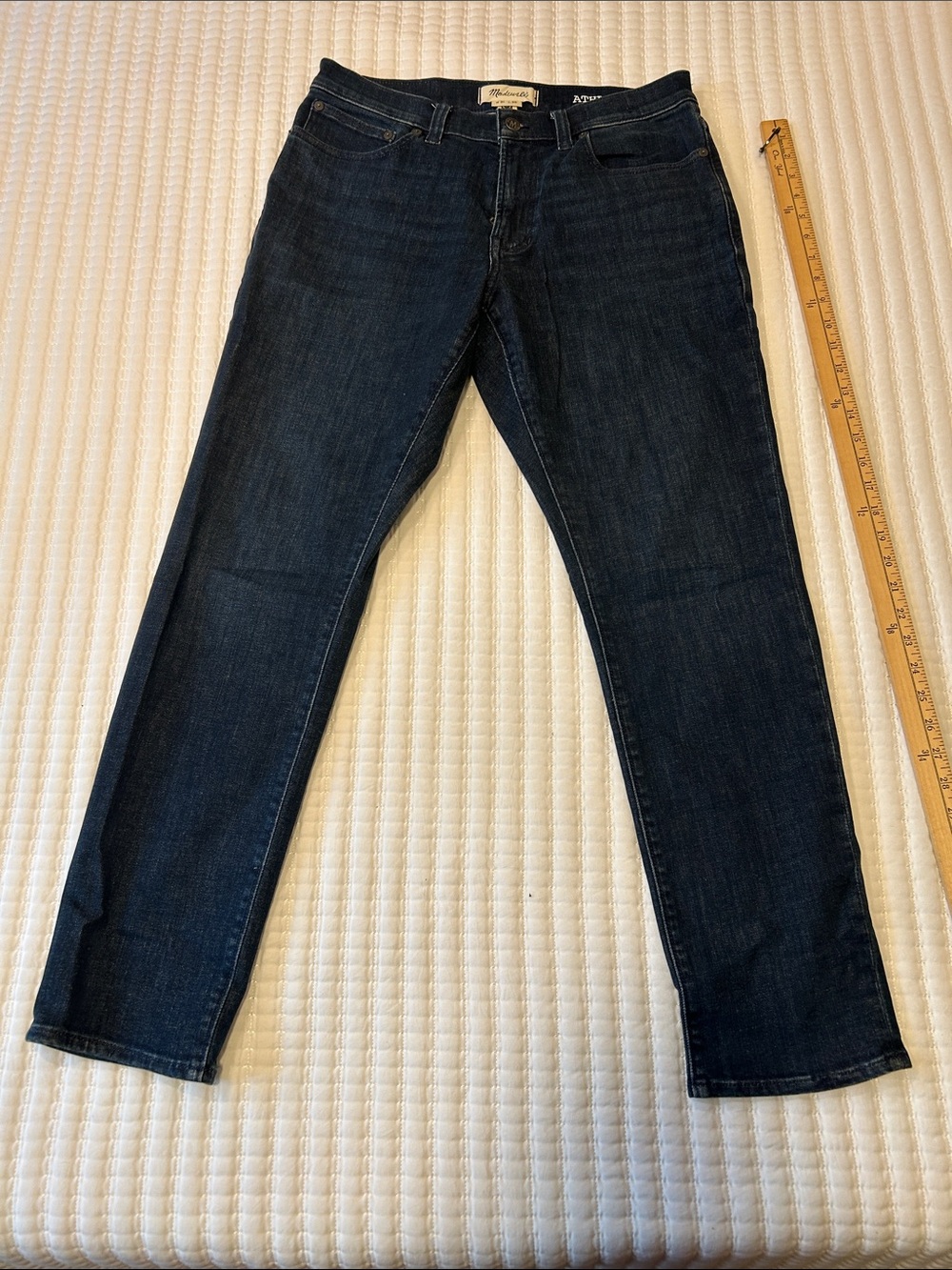 Madewell Men's Slim Straight Jeans in Dark Indigo